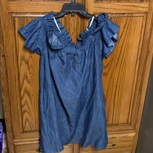NWT Anthropologie off the shoulder dress size lg